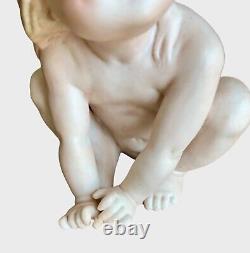 Large 6 Antique German Gebruder Heubach Naked Sitting Piano Baby Doll Figurine