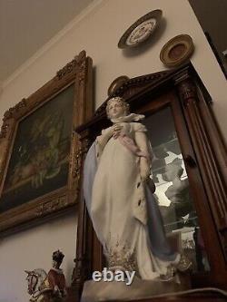 Large Antique German Rudolstadt Bisque Figurine Of Princess Of Austria