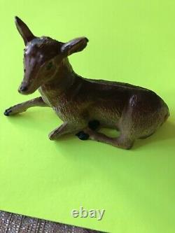 Lot 24 Antique Vintage Lead Deer Figurines Germany 1920s