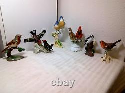 Lot Of 6 Vintage Bird Figurines Goebel Lenox Bavaria E&r Austria ++