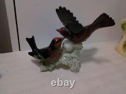 Lot Of 6 Vintage Bird Figurines Goebel Lenox Bavaria E&r Austria ++