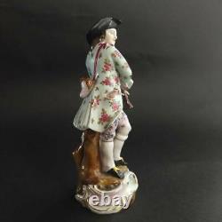 Meissen #5 Thyme Antique Germany Bagpipe Player In Rural Landscape Figulin Doll