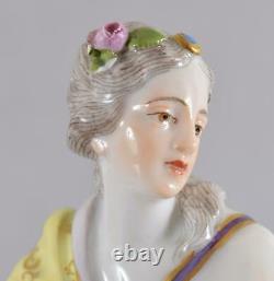 Meissen Porcelain Allegorical Figure of Spring Model 2730 Modeled ca 1760 8 3/4