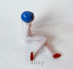 Nude Bathing Beauty Lady Woman Figurine Porcelain Bisque Germany Vtg Art Deco