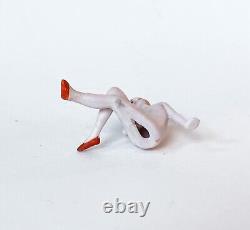 Nude Bathing Beauty Lady Woman Figurine Porcelain Bisque Germany Vtg Art Deco