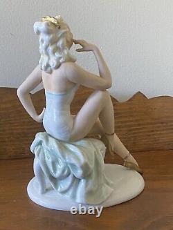 Old Unterweissbach German Vintage Porcelain Figurine-Cabaret Dancer/-Rare