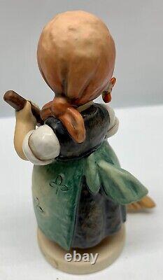 Old Vintage Child Girl & Broom Porcelain Figurine Made By Goebel / Germany 1960s