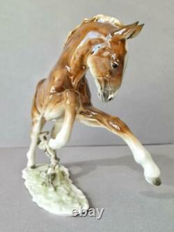 Original Vintage Porcelain figurine Foal horse HUTSCHENREUTHER Germany 2000s
