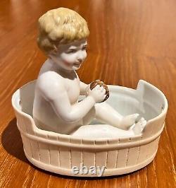 PAIR Antique 1800's Bisque Babies Figurines from Germany