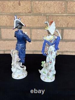 Pair Of Meissen Porcelain Figurines
