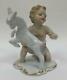 Putti Boy With Goat Wallendorf Figurine Porcelain 1950 Germany Home Décor Gift