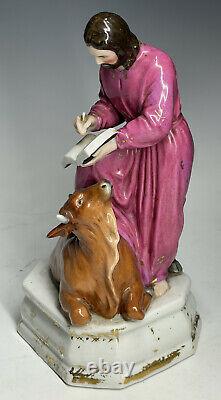 RARE Antique 19th C. Porcelain German Religious Saint Christian European