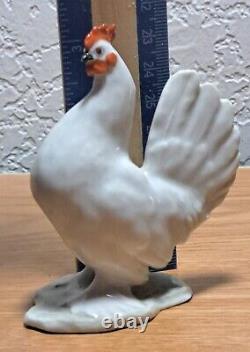 RARE Antique Rosenthal Germany Porcelain Rooster Chicken 3 1/4 Figurine 1613