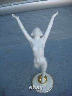 RRR RARE Antique Hutschenreuther Germany Porcelain Nude Figurine TUTTER