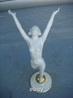 RRR RARE Antique Hutschenreuther Germany Porcelain Nude Figurine TUTTER