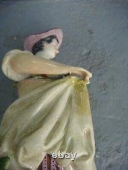RRR RARE Antique Vintage Meissen Woman Porcelain Figurine