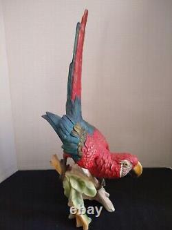 Rare 17.5 Goebel Germany Vintage Parrot Bird Figurine Marked Boehm 38 517