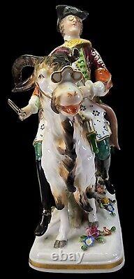 Rare Antique SITZENDORF Germany Porcelain Figurine of Count Bruhl's Tailor