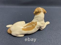 Rare Heubach Germany St Bernard Porcelain Dog Figurine