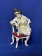 Rare Lace Porcelain Figurines Ladies Antique Volkstedt Germany