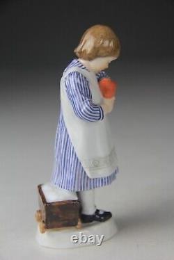 Rare Meissen Figurine Y180 Paul Helmig Girl with Candy Bag