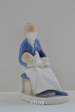 Rare Old Vintage Mama Hold Sleep Baby Figurine Porcelain Germany By Grafenthal