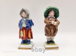 Rare Vintage 2 Volkstedt Porc. Factory Germany Boy/girl Street Urchin Figurines