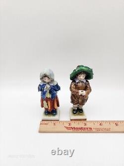 Rare Vintage 2 Volkstedt Porc. Factory Germany Boy/girl Street Urchin Figurines