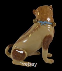 Rare Vintage DRESDEN Germany Porcelain Pug Dog Figurine