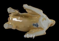 Rare Vintage DRESDEN Germany Porcelain Pug Dog Figurine