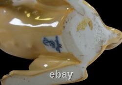 Rare Vintage DRESDEN Germany Porcelain Pug Dog Figurine