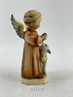 Rare Vintage Hummel Figurine 83 Angel Serenade withLamb TMK 2 Full Bee Germany 6