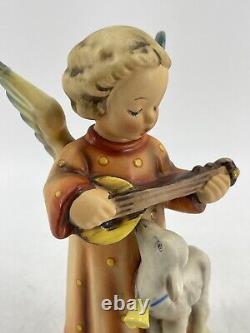 Rare Vintage Hummel Figurine 83 Angel Serenade withLamb TMK 2 Full Bee Germany 6