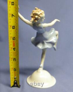 Rare Vintage Kunstporzellane Metzler & Ortloff Figurine Dancing Girl #7121 EXC