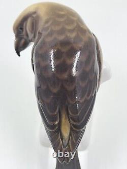 Rare Vintage Nymphenburg Theodore Karner Crossbill Bird Porcelain Figurine #350