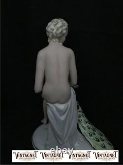 Rare! Vintage Original Fasold & Stauch Figurine Porcelain Germany Height 29 cm
