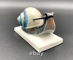 Rare Vintage Rosenthal Hand-Painted Snail Figurine Signed A Caasmann As Is