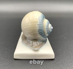 Rare Vintage Rosenthal Hand-Painted Snail Figurine Signed A Caasmann As Is