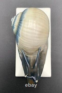 Rare Vintage Rosenthal Hand-Painted Snail Figurine Signed A Caasmann As Is