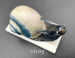 Rare Vintage Rosenthal Hand-Painted Snail Figurine Signed A Caasmann As Is