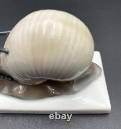 Rare Vintage Rosenthal Hand-Painted Snail Figurine Signed A Caasmann As Is