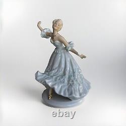 Rare Vintage SCHAUBACH KUNST Porcelain Figurine Lady Dancer 7.25 Tall