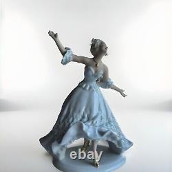 Rare Vintage SCHAUBACH KUNST Porcelain Figurine Lady Dancer 7.25 Tall