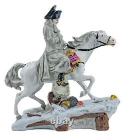 Rare Vintage Scheibe-alsbach German Porcelain Figurine Napoleon Leaving Moscow