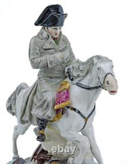 Rare Vintage Scheibe-alsbach German Porcelain Figurine Napoleon Leaving Moscow