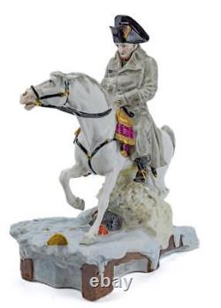 Rare Vintage Scheibe-alsbach German Porcelain Figurine Napoleon Leaving Moscow