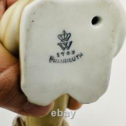 Rare Wallendorf Fraureuth Dachshund Dog Figurine Porcelain Vintage German 4x 6