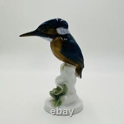 Rosenthal Germany Kingfisher Bird Figurine Hand Painted Marked #867 Vintage