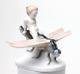 Rosenthal Porcelain Figure Of Ground Fairy Riding On Dragonfly, 1912, Germany