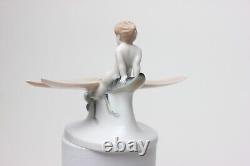 Rosenthal Porcelain Figure of Ground Fairy Riding on Dragonfly, 1912, Germany